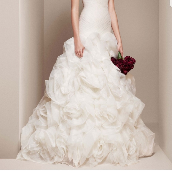 David's bridal Vera Wang mermaid wedding gown. - Picture 5 of 5